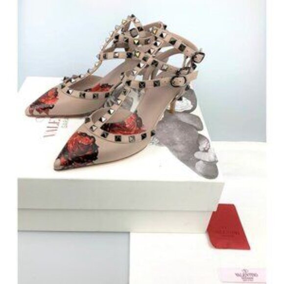NIB Authentic Valentino Special Edition Pumps In Nude Pink - Picture 6 of 9